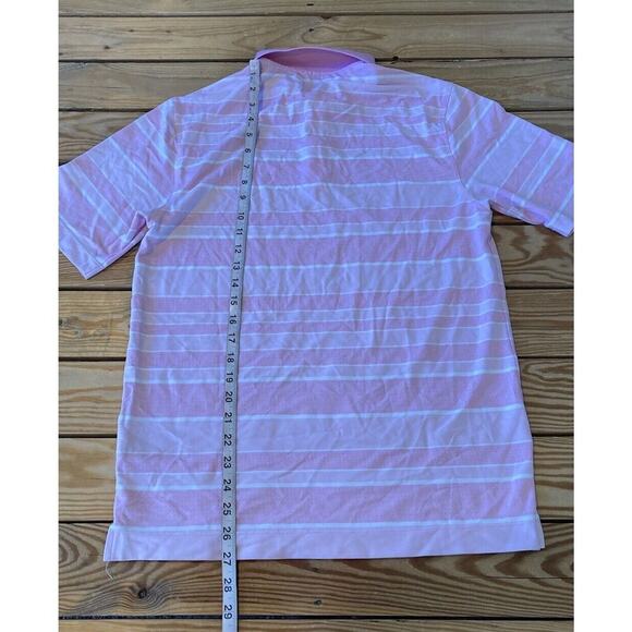 Nike Golf  Polo Shirt Size Small Men’s Pink Short Sleeve - Picture 6 of 7